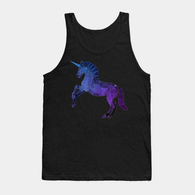 Galaxy Unicorn Tank Top by Jay Diloy